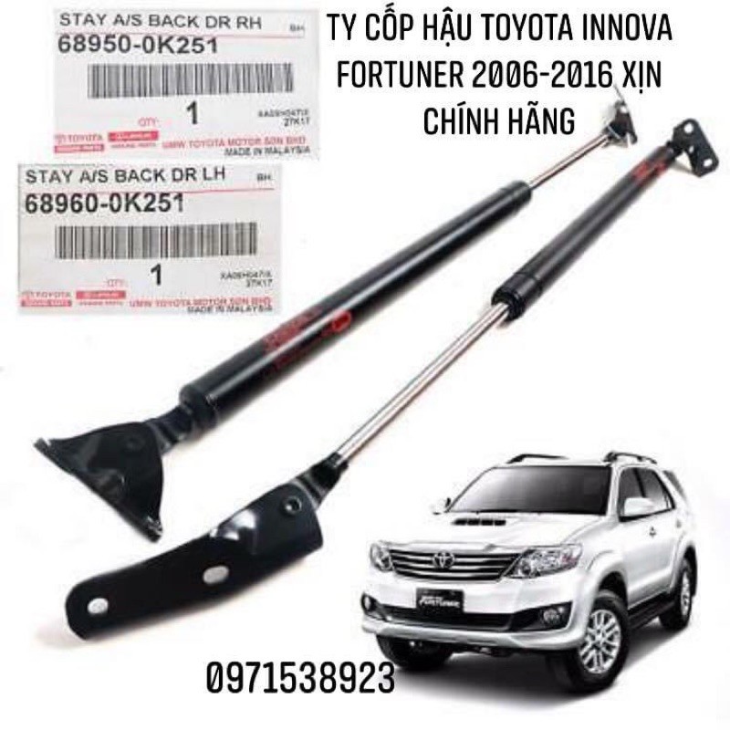 ty cốp hậu TOYOTA INNOVA, FORTUNER 2006-2016 xịn chính hãng 689500K251 689600K251