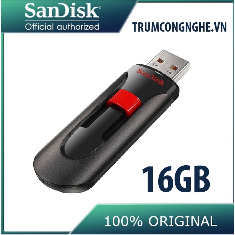 USB 3.0 16GB SanDisk CZ600 Cruzer Glide - Tốc độ cao