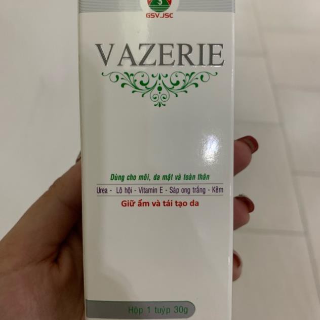 VAZERIE 30g - Giữ ẩm và tái tạo da dùng cho môi, da mặt và toàn thân.