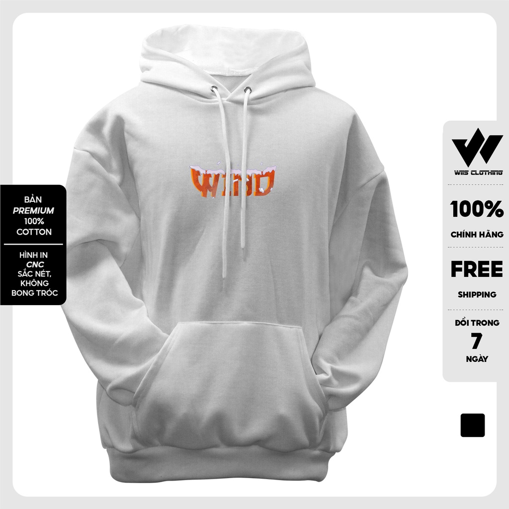 Áo hoodie form rộng WIIS bản Premium unisex nỉ bông TORY thời trang nam nữ oversize ulzzang