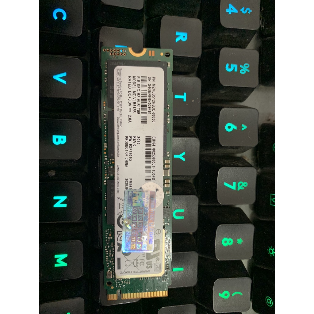 Ổ cứng SSD Samsung NVMe PM981a M.2 PCIe Gen3 x4 512GB