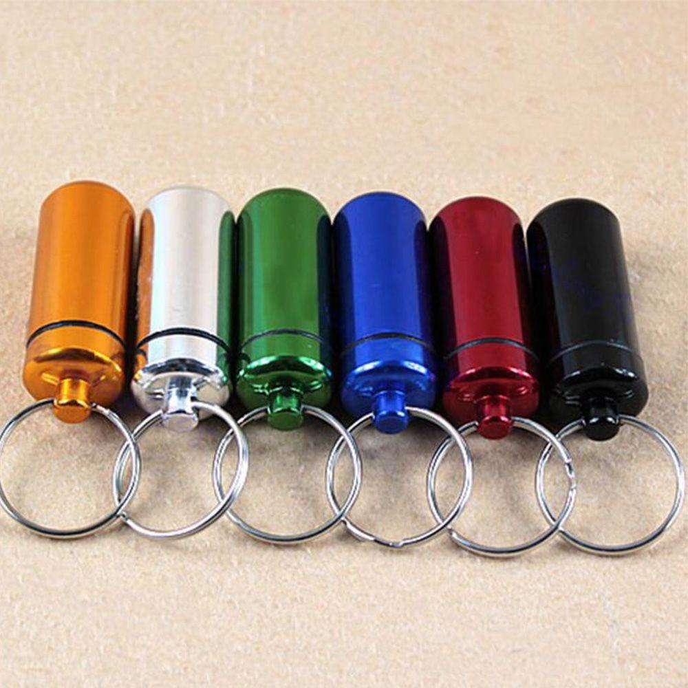 Hộp Nhôm Đựng Thuốc Chống Thấm Nước Nhiều Màu Có Móc Khóa Tiện Dụng