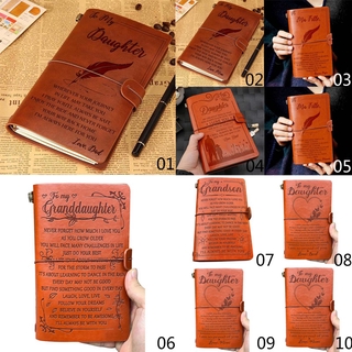 Sổ Tay Bìa Giả Da Khắc Họa Tiết Phong Cách Vintage Độc Đáo