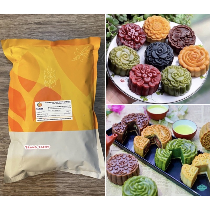 Bột trộn sẵn vỏ bánh trung thu Hola Farina 1kg