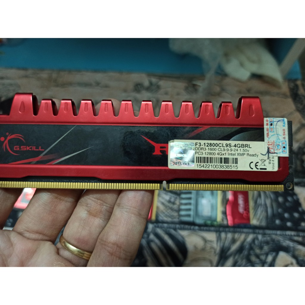 Ram Desktop DDR3  Bus 1600 4GB