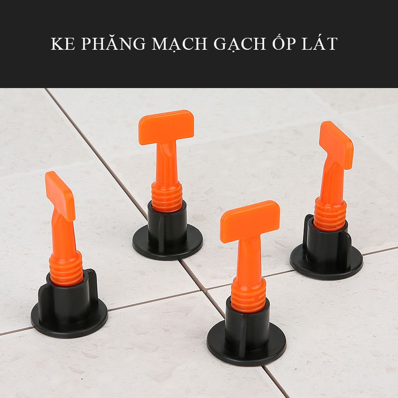 Ke cân bằng gạch lát nền (50 cái) ⭐tặng 1 gói ke dấu cộng 1.5m⭐, nền nhà phẳng tuyệt đối + clê vặn