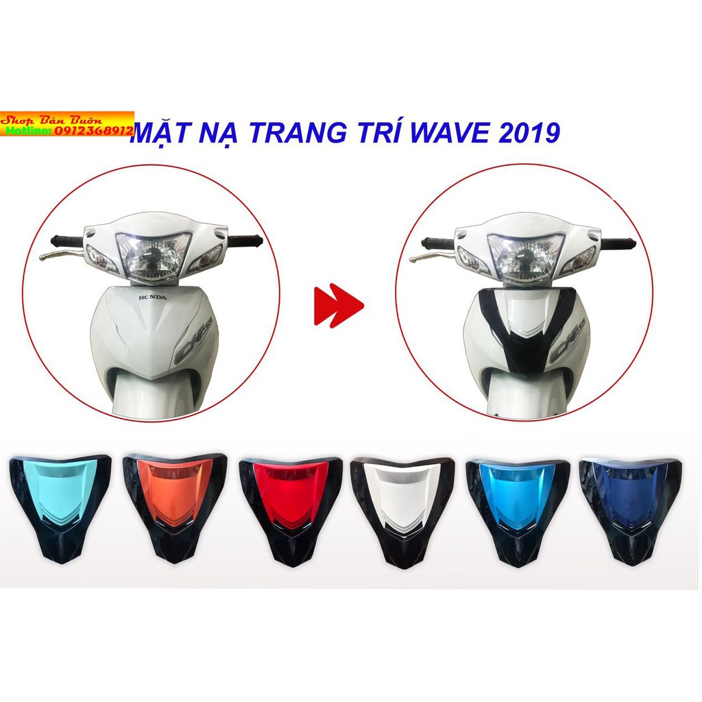 🌴MẶT NẠ TRANG TRÍ XE WAVE 2018-2019 KIỂU 2 TẦNG🌴