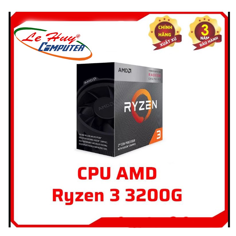 [Mã ELMS05 giảm 5% đơn 300k]CPU AMD RYZEN 3 3200G NEW BẢO HÀNH 36 THÁNG
