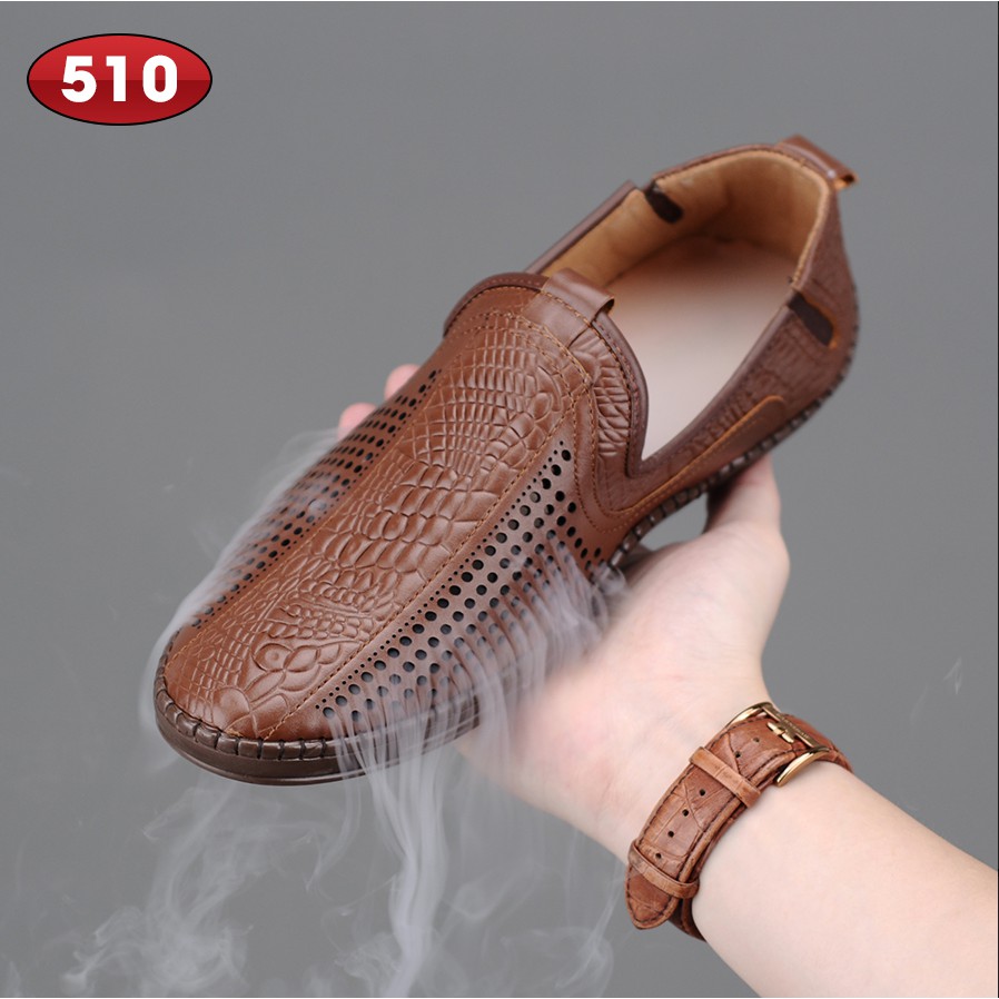 [XẢ HÀNG LẺ SIZE 399K] GIÀY NAM DA BÒ THẬT XẢ KHO IS510