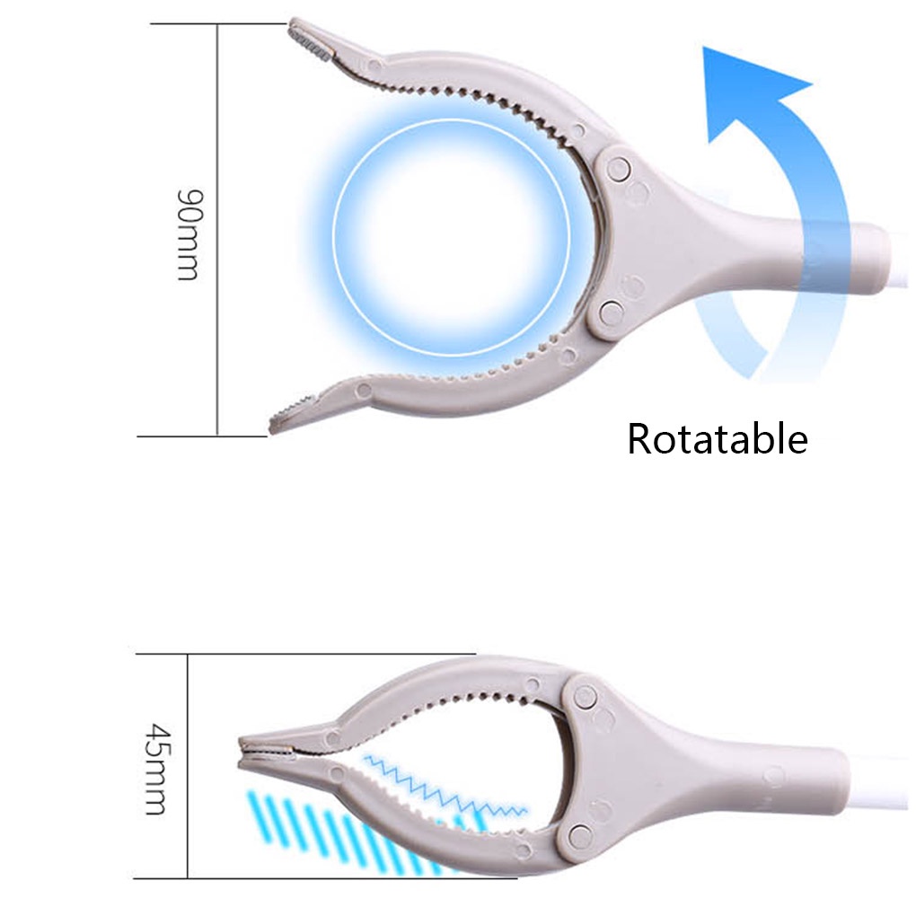 Rubbish Grabber Tool Long Handle Pick up Claw Gripper Metal Extend Arm Trash Reach Clip