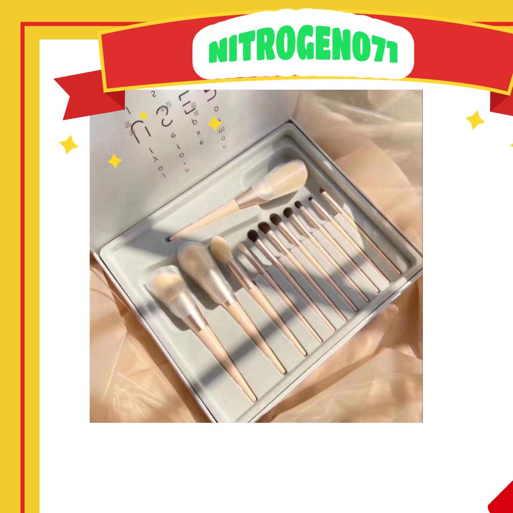 [Hàng mới về] Bộ 12 cọ trang điểm tổng hợp đánh nền/che khuyết điểm/đánh bọng mắt/má hồng