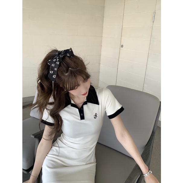 [Jamela] Váy POLO thêu hoạ tiết Dáng Ôm Body phối viền cao cấp | BigBuy360 - bigbuy360.vn