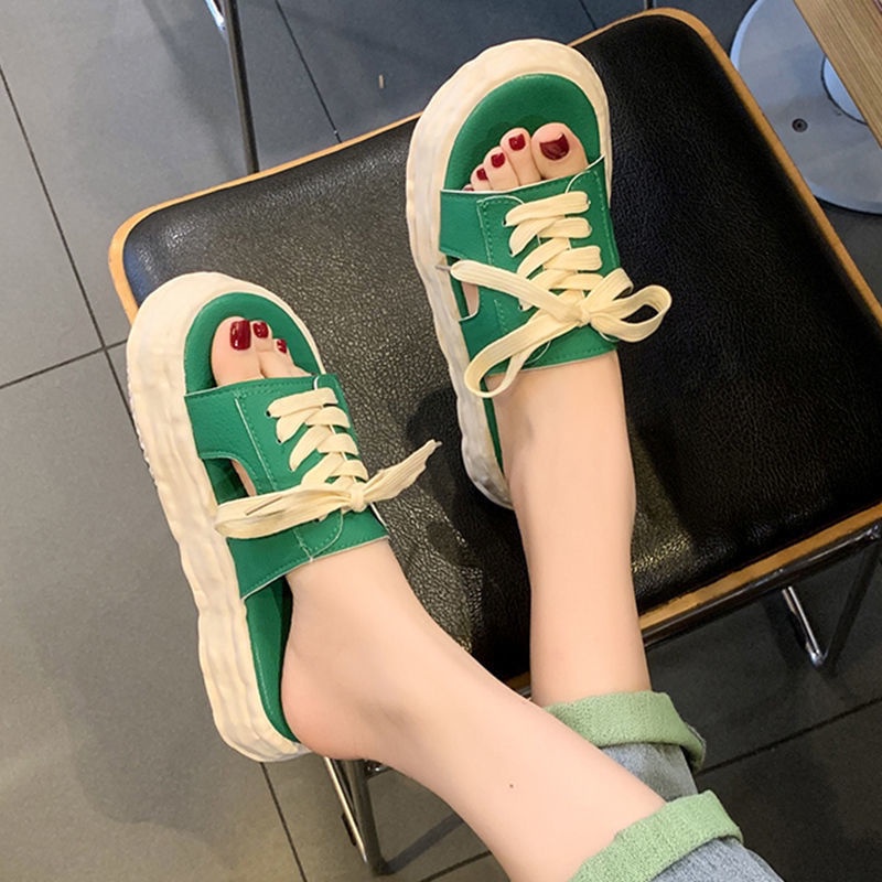 Dép Sandal Đế Dày Phong Cách Hàn Quốc Thời Trang Mùa Hè Mới