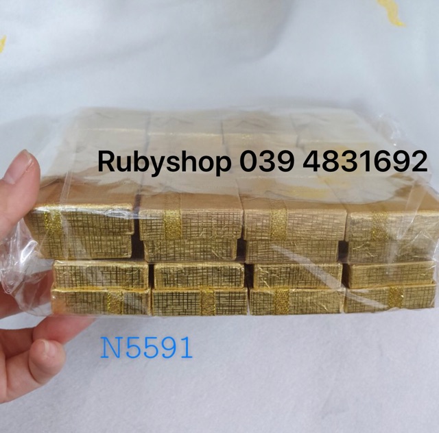 Combo 24 hộp giấy nhiều màu đựng nhẫn, quà tặng