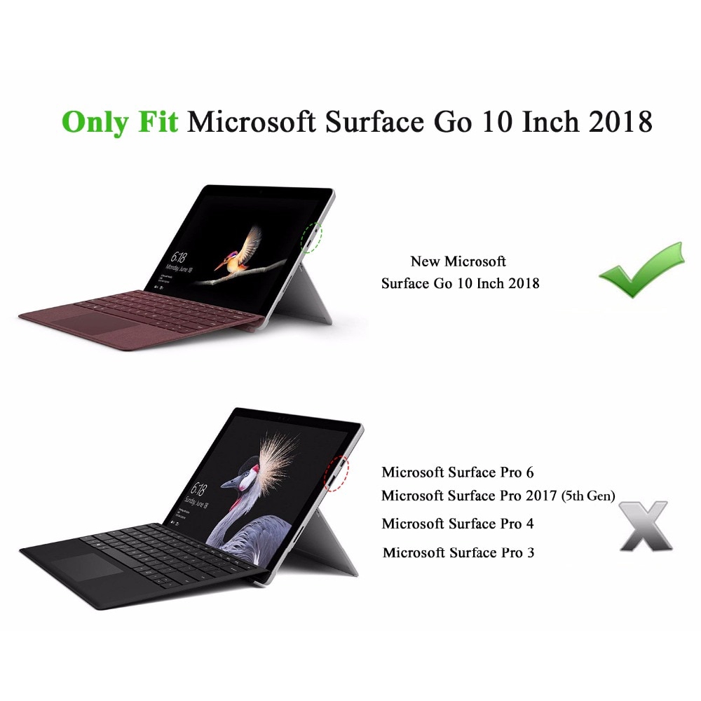 Ốp Lưng Bảo Vệ Kèm Dây Đeo Tay Cho Surface Go 3 2021/Surface Go 2 2020 / Surface Go 10" 2018