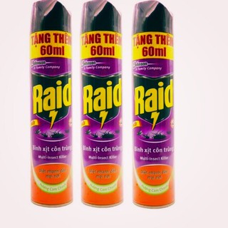 Xịt muỗi Raid 600ml date mới