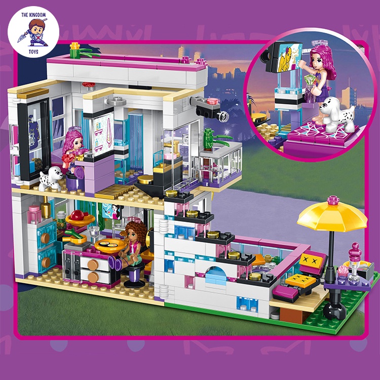 Đồ Chơi Lắp Ráp Mô Hình Ngôi Nhà Biệt Thự Ngôi Sao Livi Và Andrea Đồ Chơi Bé Gái 3008