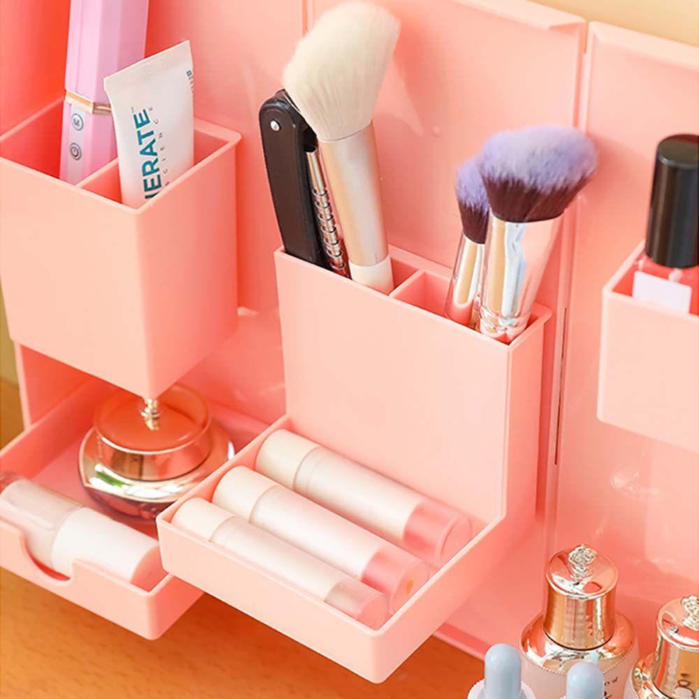 Hộp Đựng Đồ Trang Điểm Hình Chữ H Sức Chứa Lớn Có Thể Gập Lại Đứng