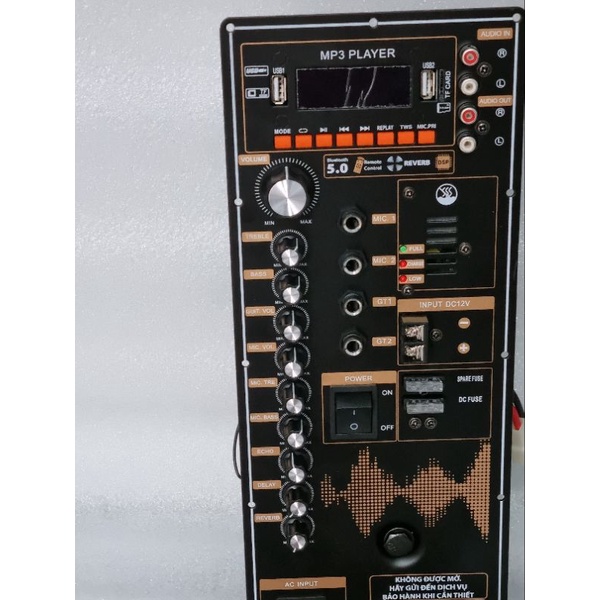 Mạch  loa kéo nguồn xuyến   4 tấc   ,có REVERB kích thước 15x35