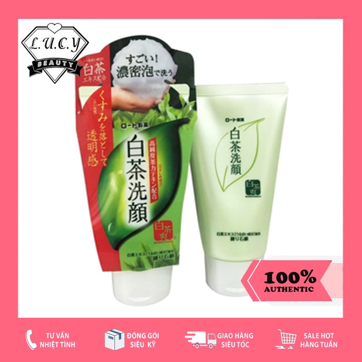Hàng Nhật- Sữa Rửa Mặt Trà Xanh Rohto Trắng Da, Làm Giảm Mụn Chính Hãng 100%