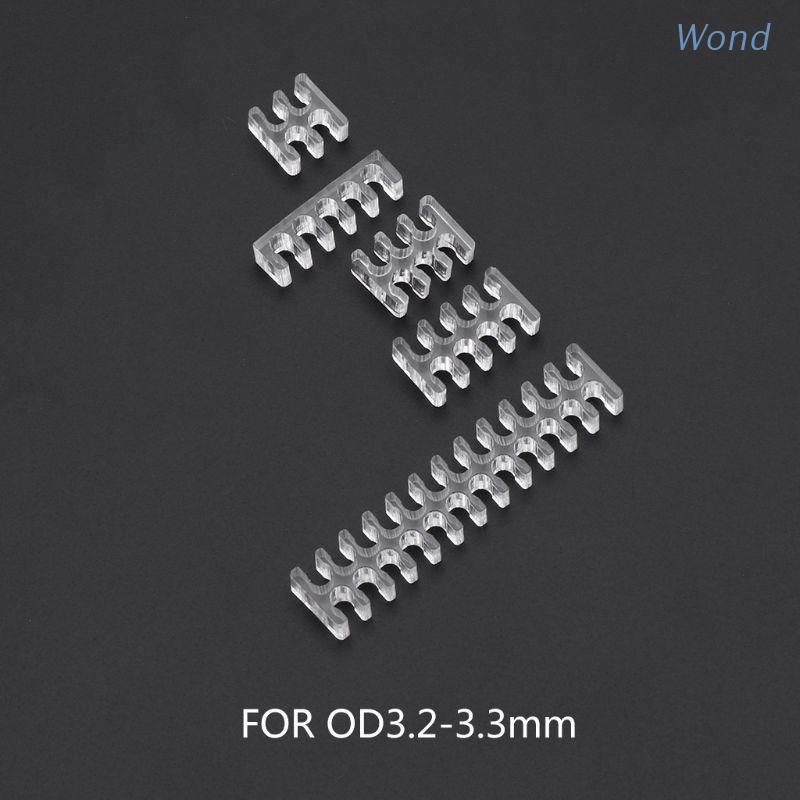 Lược nhựa acrylic trong suốt 2mm 4/5/6/8/24 Pin cho máy tính