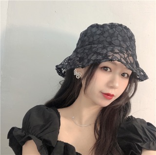 Mũ hoa ren lưới mỏng- Y hình- Có sẵn