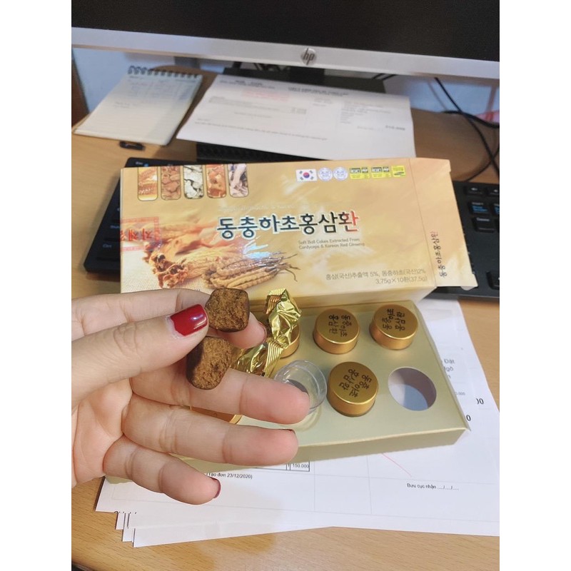 Viên Uống Đông Trùng Hạ Thảo Hàn Quốc, Hộp 10Viên