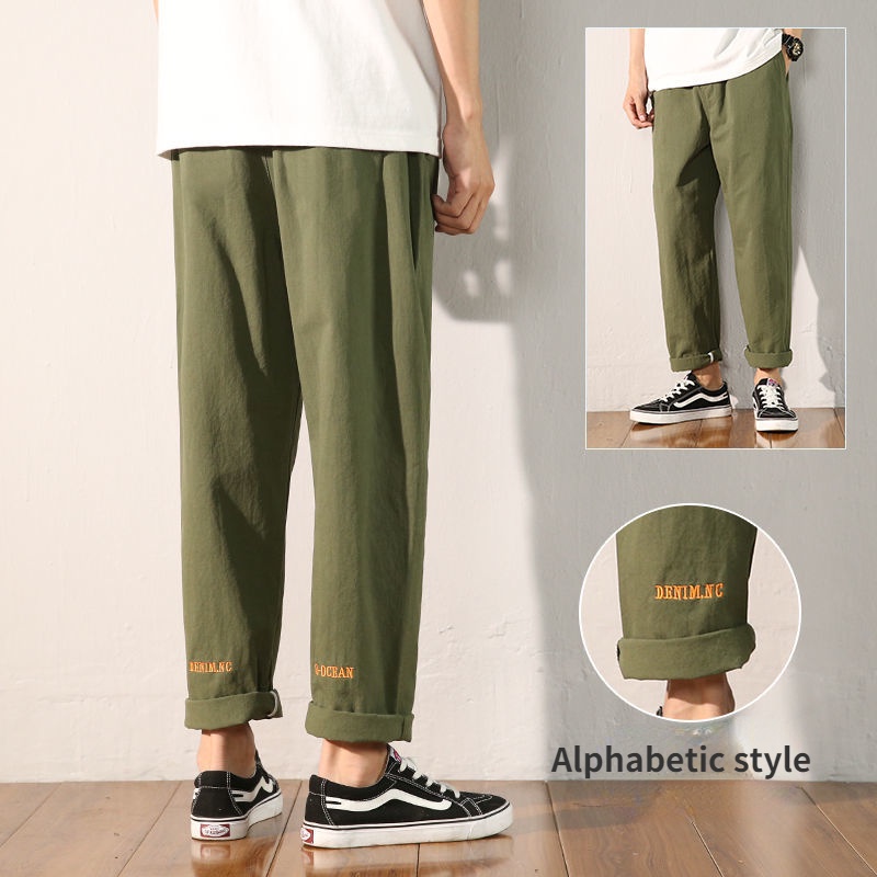 Quần ống rộng Phong Cách Hong Kong Thời Trang Cho Nam