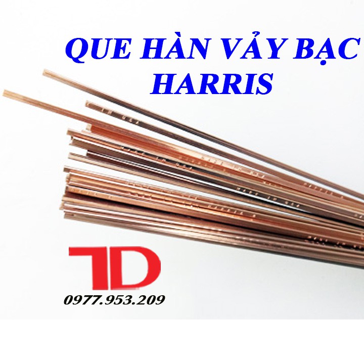 Bạc hàn HARRIS MỸ, 10 que bạc hàn ống đồng