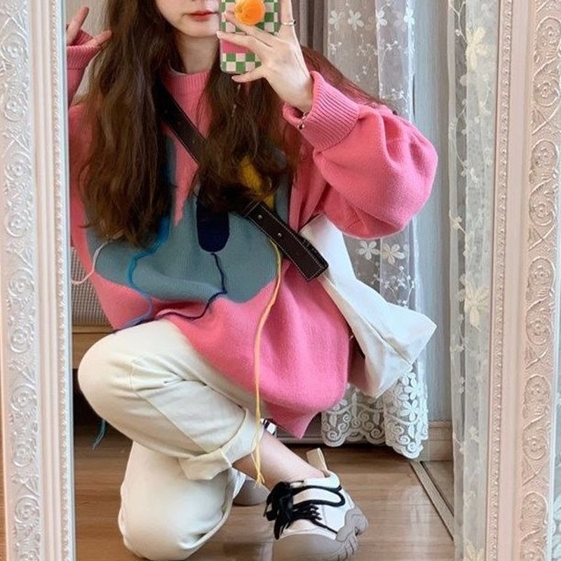 Áo hoodie dài tay dáng rộng thời trang hàn quốc dành cho nữ