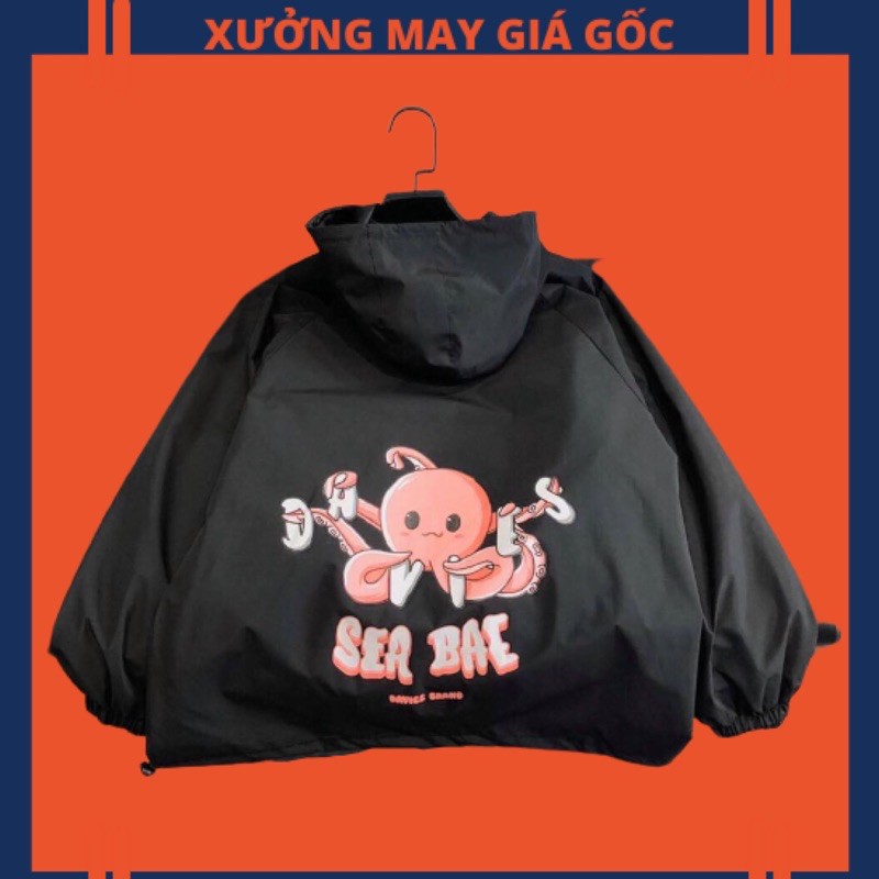 🎆𝐃𝐮̀ 𝟐 𝐋𝐨̛́𝐩🎆 220 Áo Khoác Dù Sea Bae - Dù 2 Lớp Chất Đẹp. Unisex - Couple - Bomber Jacket - Hottrend