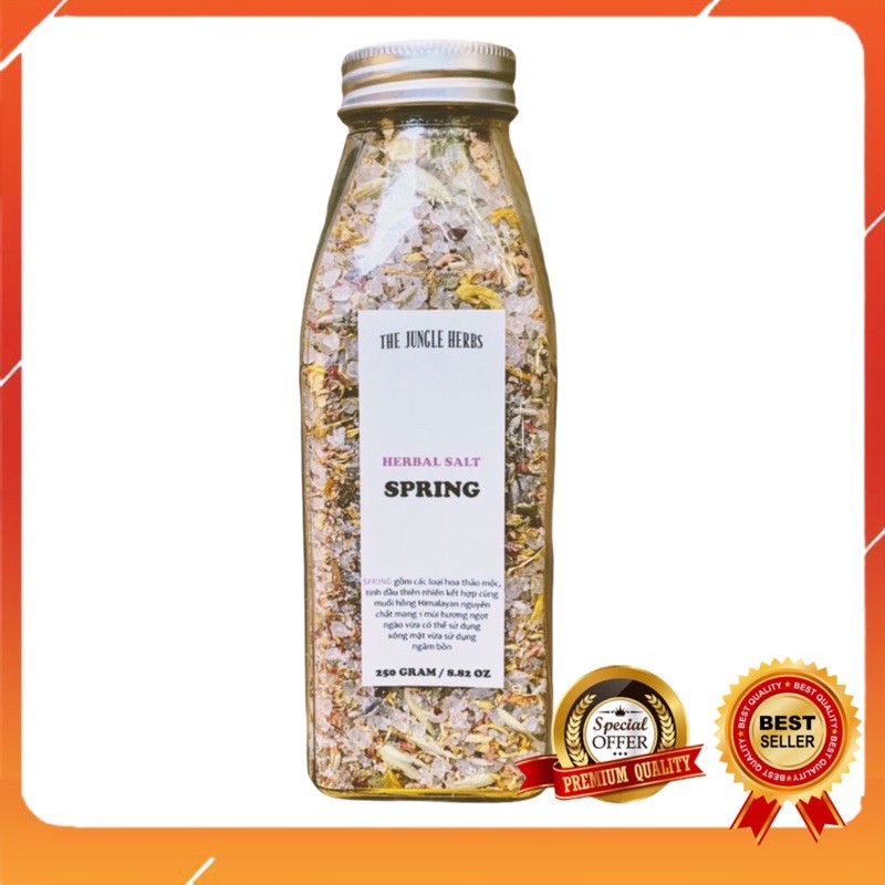 ⚡ FREESHIP⚡ Muối xông hơi ngâm bồn thảo mộc Handmade Spring Herbal Salt thư giãn làm sạch sâu