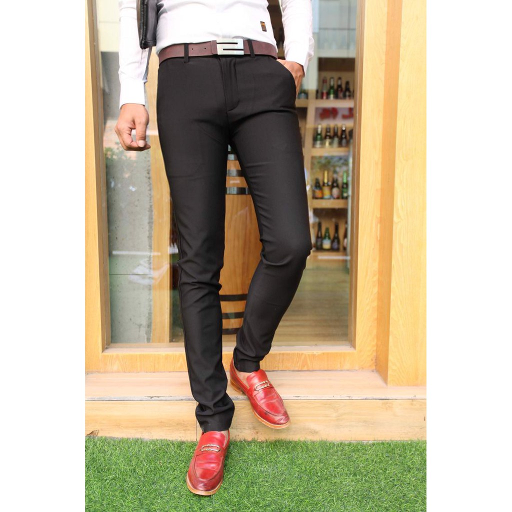 Quần tây Nam QTN74 đen bóng mượt