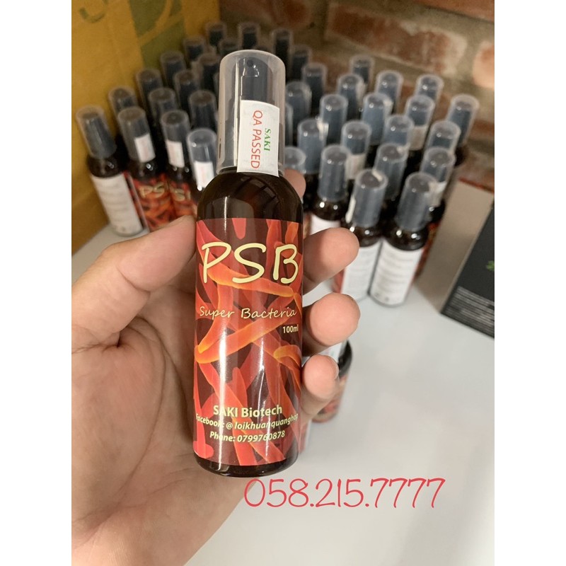 PSB 100ml - Chế phẩm sinh học sử dụng cho bể cá cảnh, hồ Koi hàng chính hãng