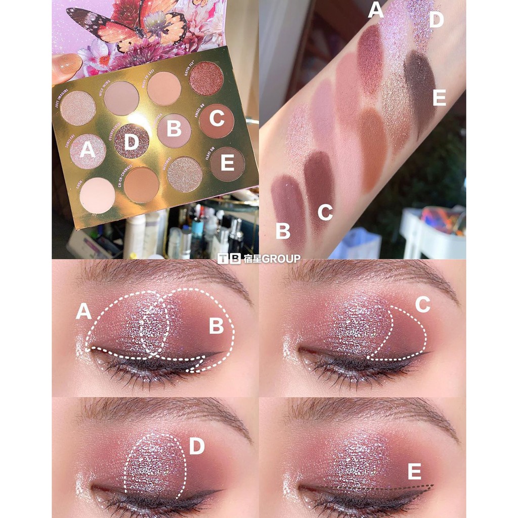 Bảng màu mắt Colourpop Flutter By