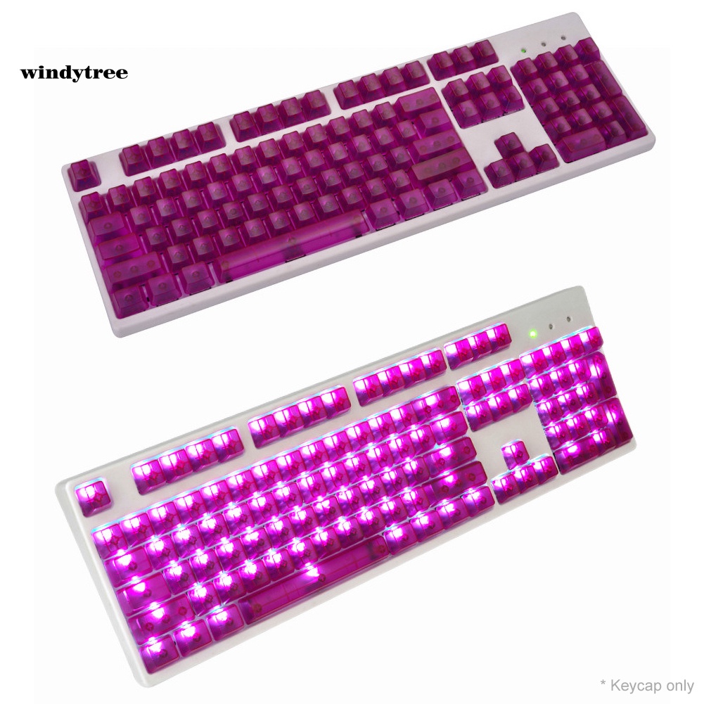 Set 104 nắp phím cơ màu trong suốt thay thế cho bàn phím cơ