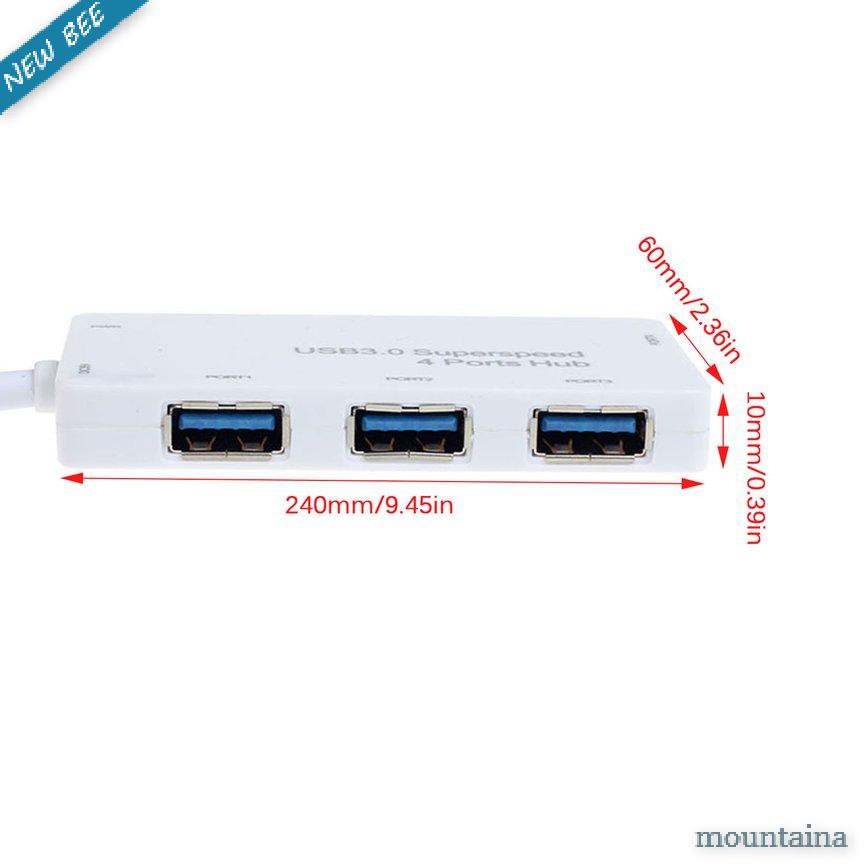 Bộ Chia 4 Cổng Usb 3.0 Tốc Độ Cao Cho Laptop