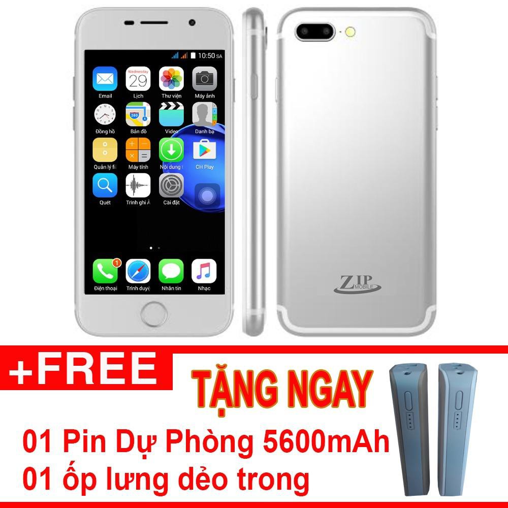 Điện thoại Smartphone Zip8 Tặng kèm pin sạc dự phòng + ốp dẻo