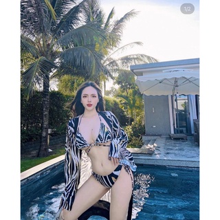 Set bikini 3 món vằn ngựa