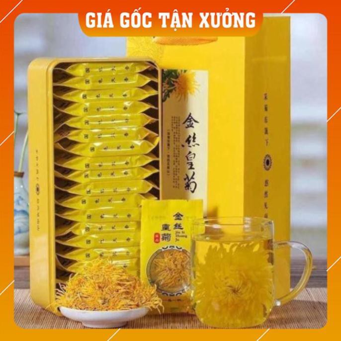 TRÀ HOA CÚC MẬT ONG - CÚC HOÀNG KIM - DỄ NGỦ - DETOX CƠ THỂ - NGUYÊN BÔNG 20 GÓI