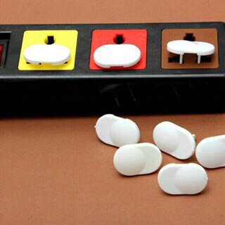 Nút Bịt Ổ Điện Chống Giật 2 Chân Nhỏ Gọn An Toàn Cho Bé