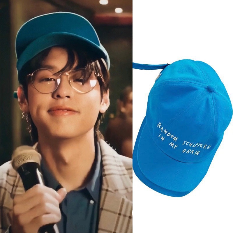 Hàng Có Sẵn BKPP Mũ Lưỡi Trai Hai Mặt Thêu Chữ My Love As Your Heart Billkin PP Màu Xanh Dương Thời Trang Xu Hướng Cho Nam Và Nữ