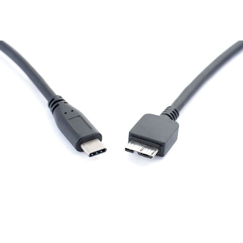 RUN  USB 3.1 Type-C to USB 3.0 Micro B Cable Connector Data Line for Hard Drive Smartphone Cell Phone PC Computers