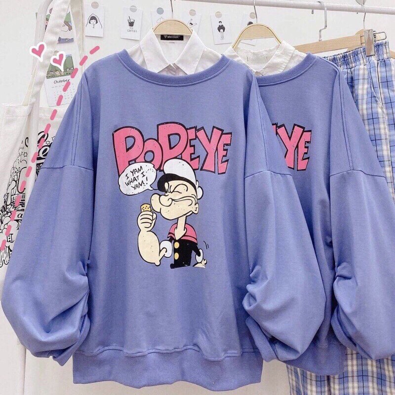 Áo Sweater Nỉ POPEYE Unisex Siêu Hot