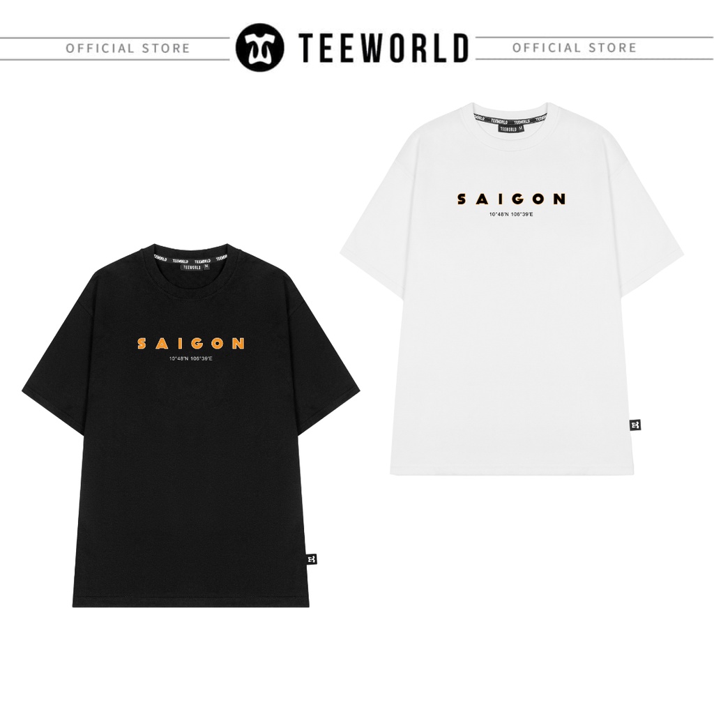 Áo Thun Local Brand Teeworld Sài Gòn - Everything you need to know Nam Nữ Trắng Đen Form Rộng Unisex