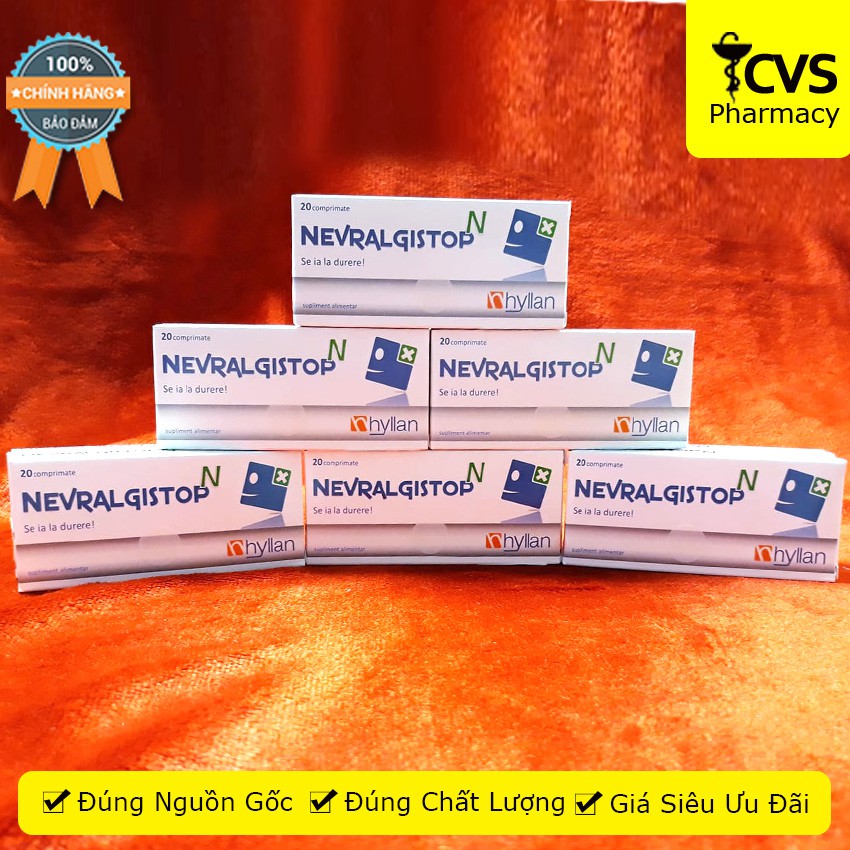 Viên Uống Nevralgistop N (Hộp 20 viên) - hỗ trợ giảm đau đầu, đau cơ, đau khớp, đau thần kinh toạ - cvspharmacy