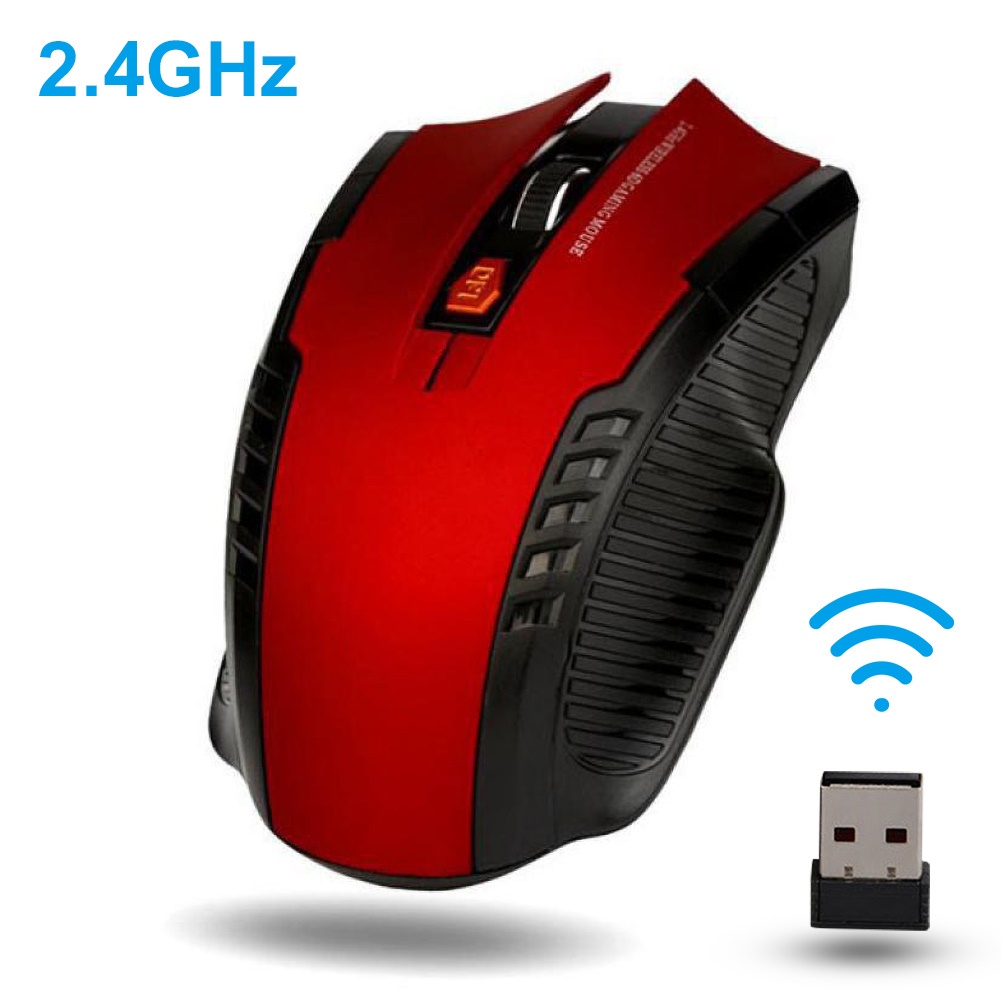Chuột chơi game không dây 6 phím 1600DPI 2.4GHz cho PC Laptop