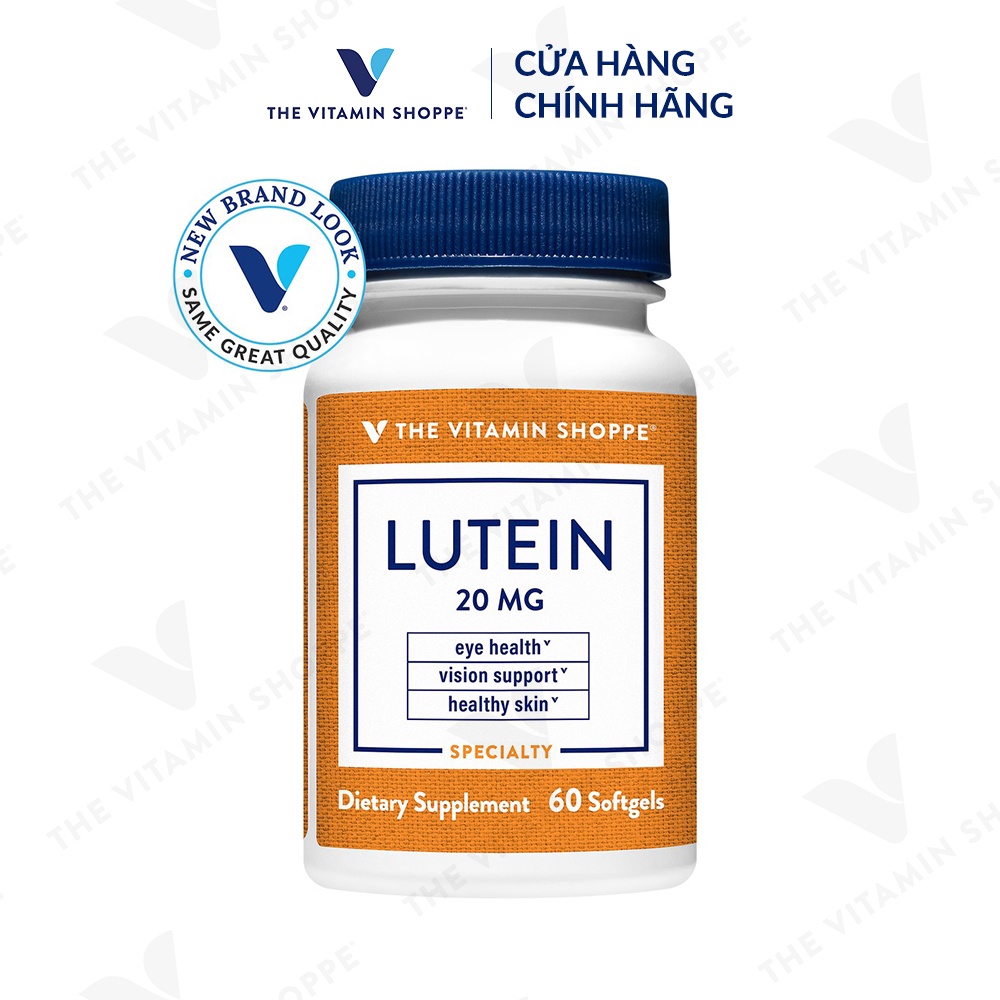 Viên uống bổ mắt tăng cường thị lực THE VITAMIN SHOPPE Lutein 20MG 60 viên