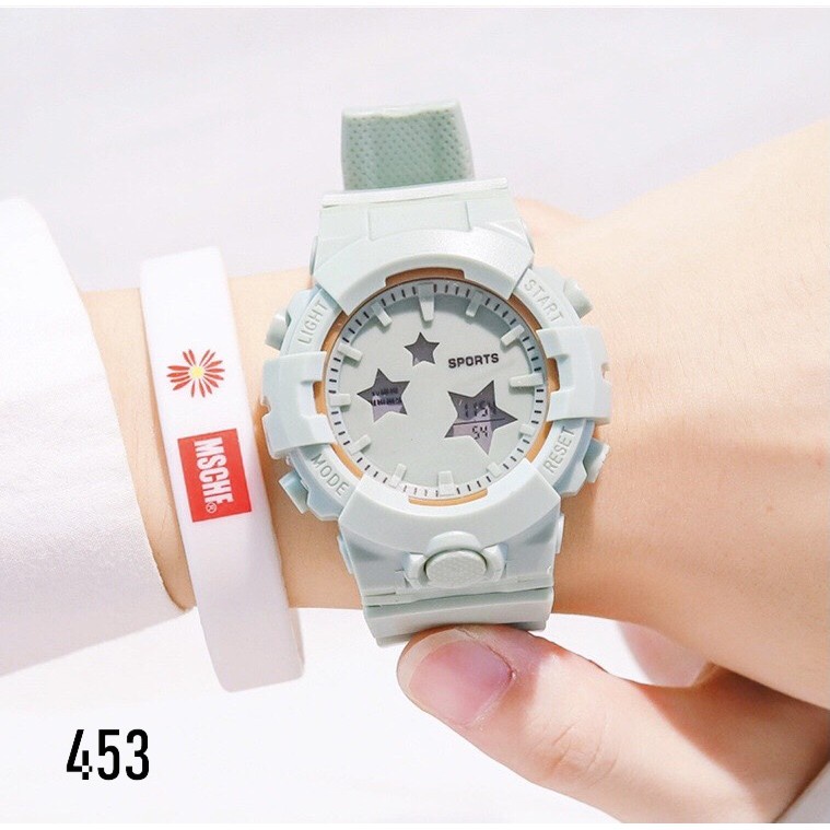 Đồng Hồ Thể Thao Nam Nữ Sports Watch 453 Ngôi Sao Thời Trang Cực Đẹp - Hazo