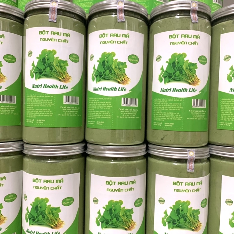 Bột rau má nguyên chất sấy lạnh hộp 500gr
